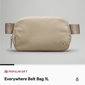 Lululemon - Everywhere belt bag (raw linen)